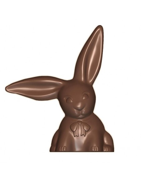 Stampo per cioccolato in policarbonato a forma di papero con coniglio.