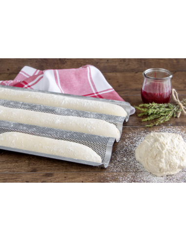 Teglia BAGUETTES antiaderente microforata