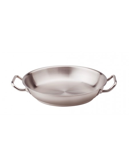 Tegame in acciaio inox - due maniglie - fondo induzione