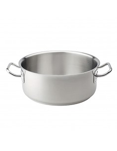 Casseruola media in acciaio inox - 2 maniglie - fondo...