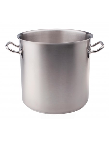Pentola alta in acciaio inox fondo a induzione - due maniglie