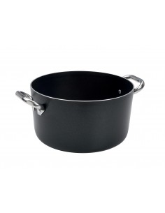 Casseruola alta in alluminio antiaderente 3 mm - due...
