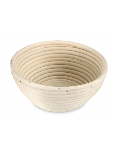 Cestino da lievitazione tondo in rattan