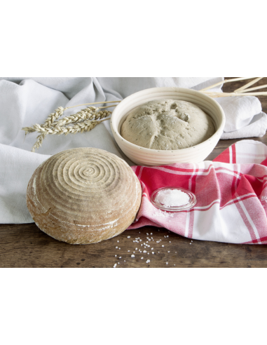 Cestino da lievitazione tondo in rattan