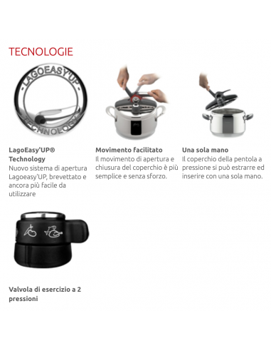 Lagostina - Pentola a pressione  - serie Novia®...