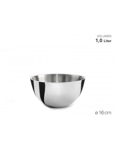 Ciotola in acciaio inox con doppia parete -...