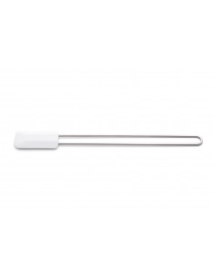 Spatola stretta in silicone con manico lungo inox