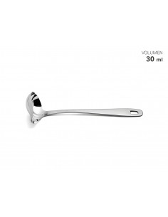 Mestolo in acciaio inox con beccuccio - 30 ml