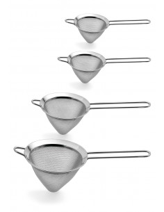 Colino conico in acciaio inox - maglia fitta doppia
