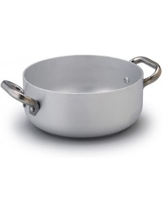 Casseruola bassa in alluminio 3 mm fondo induzione