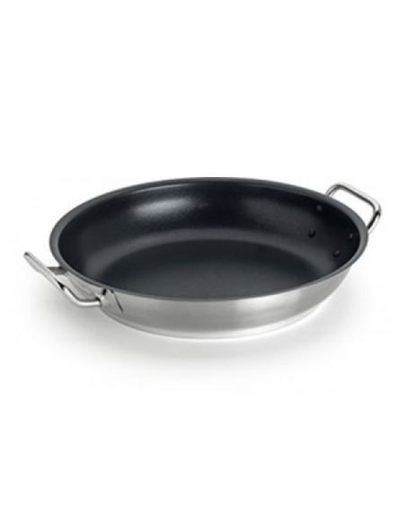 Tegame per induzione in acciaio inox antiaderente - 2 maniglie inox