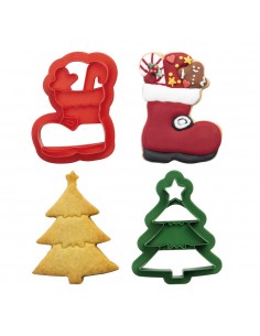 Set due tagliapasta Albero di Natale e Scarpone