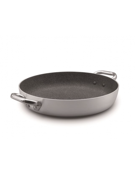Tegame in alluminio antiaderente -  2 maniglie inox - Serie Shark Skin