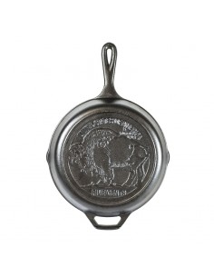 Lodge - Padella in ghisa Cm 26 - Bufalo - Serie Wild life 2