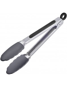 Pinza in acciaio inox con terminale in silicone Cm 27