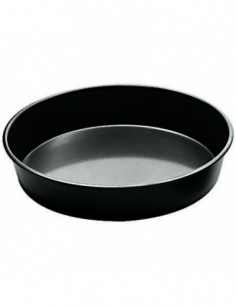 Tortiera tonda in ferro blu - altezza 4 Cm