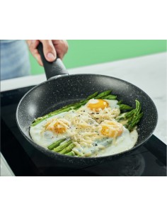 Padella in alluminio antiaderente fondo a induzione -...