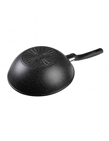 Wok in alluminio antiaderente fondo a induzione...
