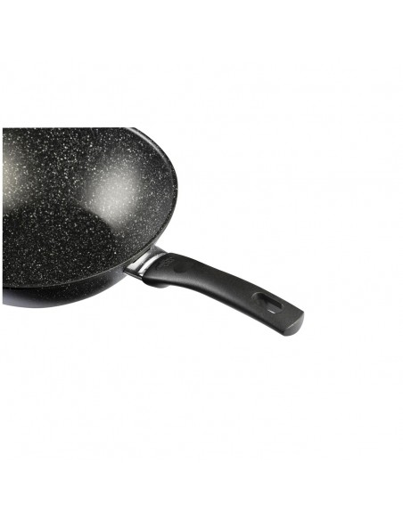 Wok in alluminio antiaderente fondo a induzione - Serie Vipiteno - Cm 28