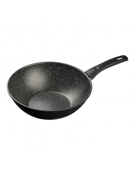 Wok in alluminio antiaderente fondo a induzione - Serie Vipiteno - Cm 28