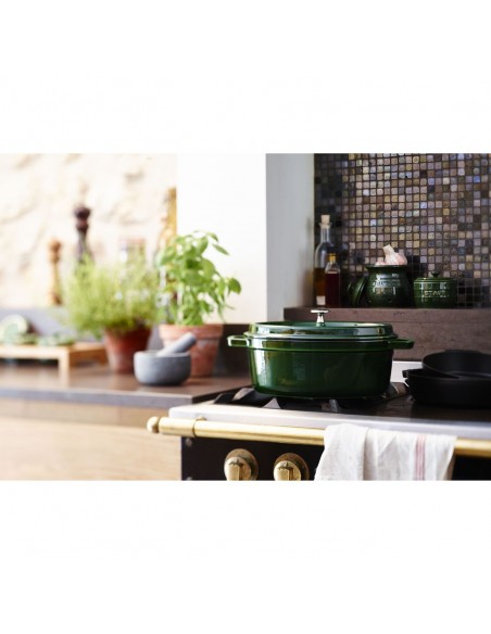Staub - Cocotte in ghisa ovale - Verde