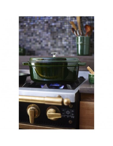 Staub - Cocotte in ghisa ovale - Verde