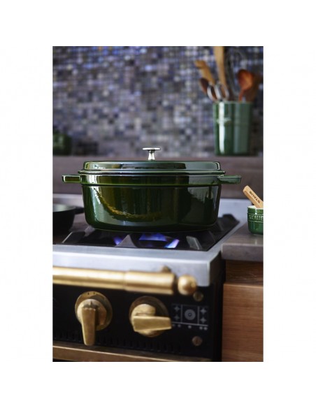 Staub - Cocotte in ghisa ovale - Verde