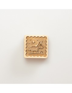 Stampo in legno per biscotti - UNICORNO
