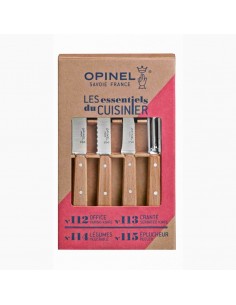 Opinel - Cofanetto Les Essentiels Naturel- 4 pezzi 2