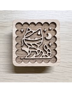 Stampo in legno per biscotti - Gatto mummia