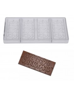 Stampo per cioccolato in policarbonato TAVOLETTA MERRY... 2
