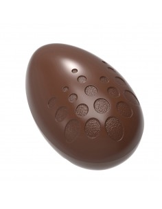 Stampo Uovo di Cioccolato. 130 gr. con 2 Cavità. Policarbonato Rigido.  Pasqua Decora