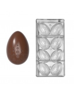 Stampo per cioccolato in policarbonato UOVO con cerchi