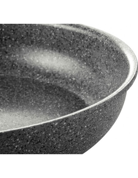 Ballarini - SET 4 PEZZI - Padella Ø 24 + Padella Ø 28 + Casseruola Ø 16 Cm + manico staccabile - Serie Torre