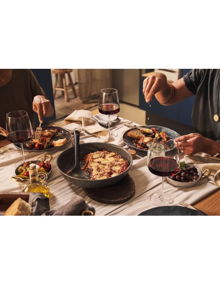 Ballarini - SET 4 PEZZI - Padella Ø 24 + Padella Ø 28 + Casseruola Ø 16 Cm + manico staccabile - Serie Torre