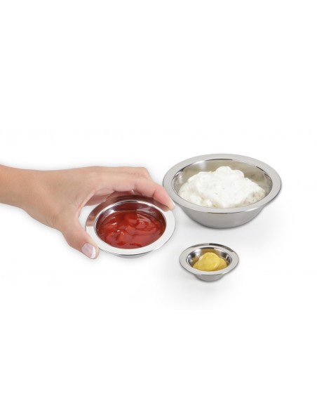Set 3 mini ciotole in acciaio inox