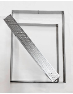 Fascia microforata in acciaio inox rettangolare - Varie... 2