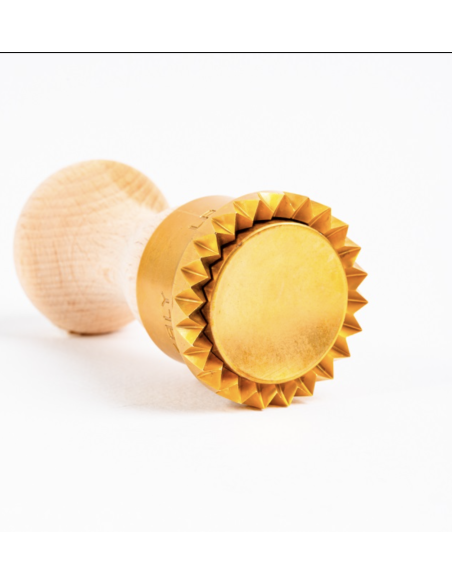Stampo ravioli in ottone tondo mm 50 con estrattore