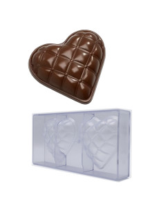 Stampo per cioccolato in policarbonato CUORE GRANDE...