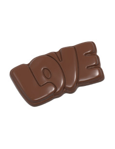 Stampo per cioccolato in policarbonato - Tavoletta LOVE -...