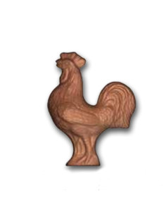 Stampo doppio per cioccolato in policarbonato GALLO GRANDE