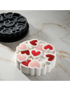 Stampo in silicone Eros 2.0 - tortiera con cuori