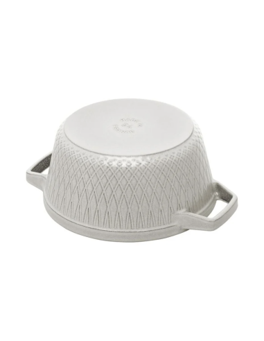 Staub - Cocotte in ghisa Twister - bianco