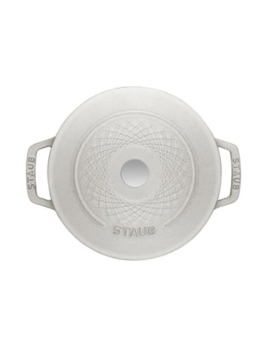Staub - Cocotte in ghisa Twister - bianco