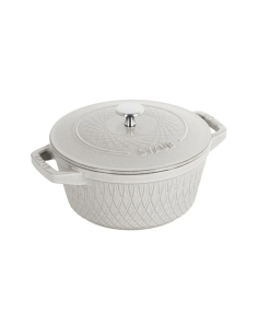 Staub - Cocotte in ghisa Twister - bianco