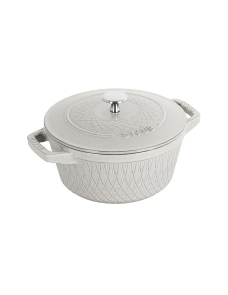 Staub - Cocotte in ghisa Twister - bianco