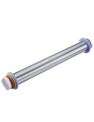 Mattarello in acciaio inox con spessori
