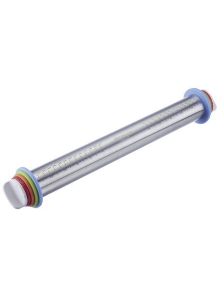 Mattarello in acciaio inox con spessori