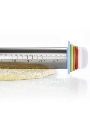 Mattarello in acciaio inox con spessori