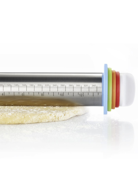 Mattarello in acciaio inox con spessori
